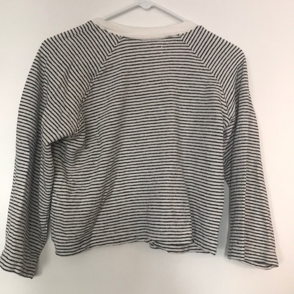 Madewell Terry Raglan Sweatshirt in Stripe - Picture 9 of 10